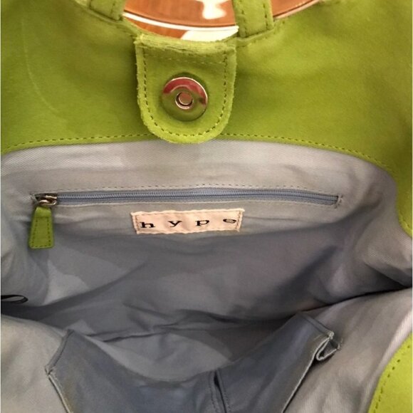 Hype vintage 90s suede lucite handbag - Picture 5 of 6